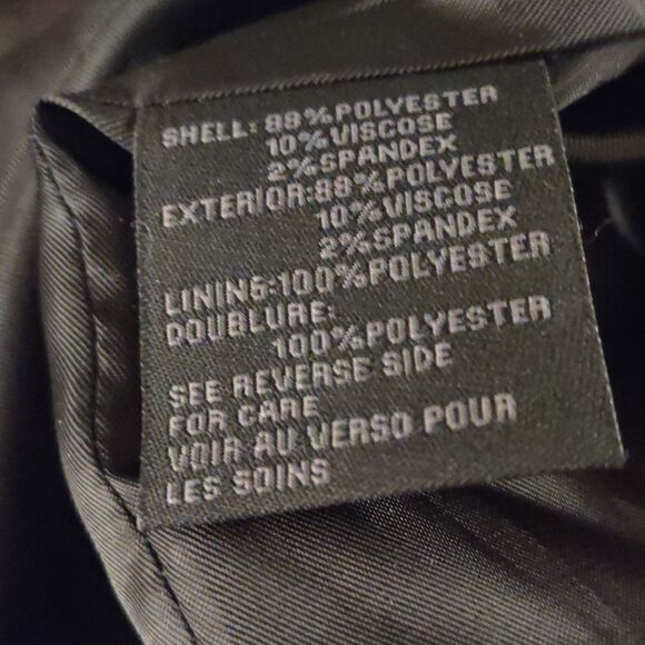 Steve Madden Women's Size L‎ Classic Winter Coat Red Black Color Block Button - Picture 10 of 10